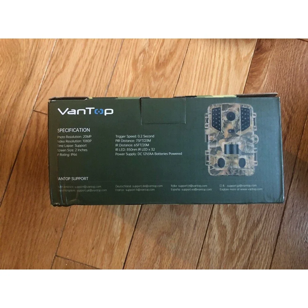 NEW VanTop Ninja 1 Trail/Game Camera 20MP/1080P w/Night Vision Waterproof